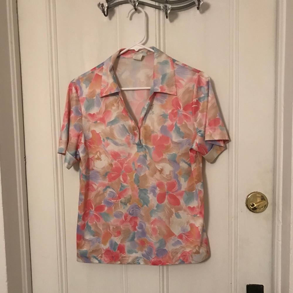 Vintage Short Sleeved Blouse